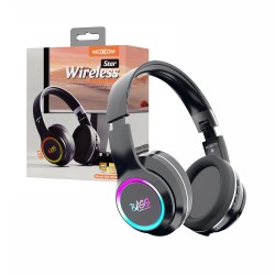 Moxom Star Wireless Headphones MX-WL56 with LED light Black Moxom Star Wireless Headphones MX-WL56 with LED light Black
